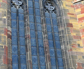 fa&ccedil;ade ext&eacute;rieur de la cathedrale de colmar