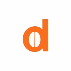 letter d with negative space coffee beans