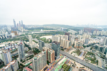 Fototapeta na wymiar Urban buildings in Nanning, capital of Guangxi Province, China