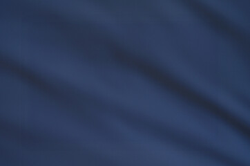 Dark blue textile background. Navy blue abstract background. Space for text.