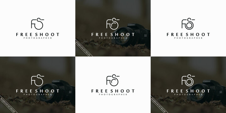 photographer logo with initial FS, reference for business