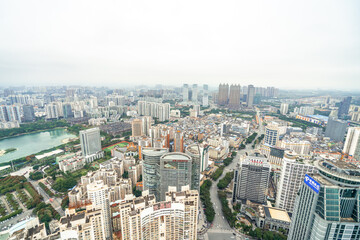 Fototapeta premium Urban buildings in Nanning, capital of Guangxi Province, China