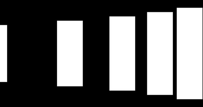 Animated transition, mask black and white, luma matte with alpha channel, background or pattern. white alpha