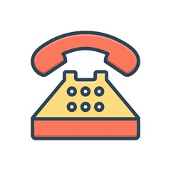 Color illustration icon for typical 