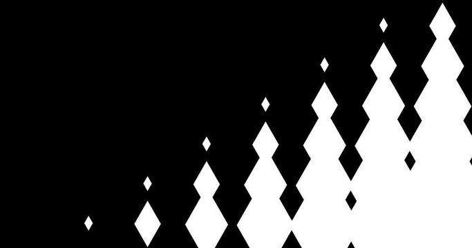 Animated transition, mask black and white, luma matte with alpha channel, background or pattern. channel luma