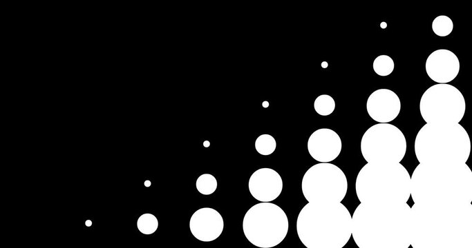 Animated transition, mask black and white, luma matte with alpha channel, background or pattern. channel effect