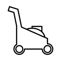 Grass Cutter Vector Line Icon Design