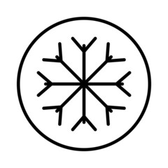 Winter Weather Vector Line Icon Design