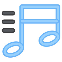 An icon design of musical note, quaver vector