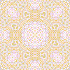 Tile azulejos mosaic seamless pattern, oriental ethnic patchwork