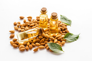 Apricot kernel oil with apricots and dried apricot kernels
