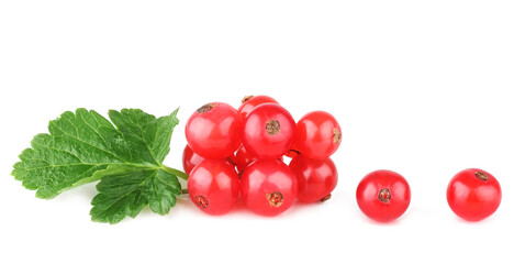 Currant berries isolated on white background