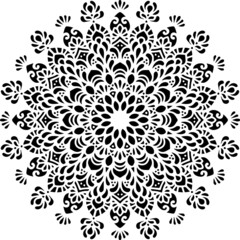 Mandala Art can be used for artwork decoration, coloring or tattoo design.