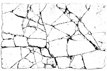 Old aged damaged marble bumpy uneven blocks. Trip pitted grunge granite tile cobble. Cragged grimy retro cranny frayed run track. Crannied dirtied shabby smashed gaping rustic big holes for 3d design