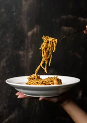 Crédence de cuisine en verre imprimé Manger Spaghetti italian food
