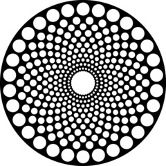 Mandala Art can be used for artwork decoration, coloring or tattoo design.