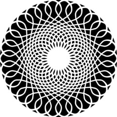 Mandala Art can be used for artwork decoration, coloring or tattoo design.