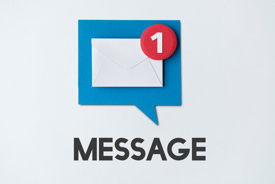 Email Alert Popup Reminder Concept - Powered by Adobe