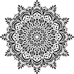 Mandala Art can be used for artwork decoration, coloring or tattoo design.
