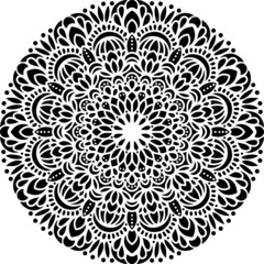 Mandala Art can be used for artwork decoration, coloring or tattoo design.