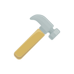 Hammer icon. Hammer vector design illustration. Hammer simple sign. Hammer icon isolated on white background. Hammer icon symbol for logo, web, app, template, UI.