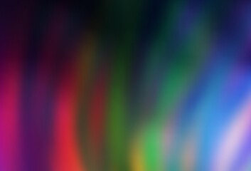 Dark Multicolor vector blurred and colored pattern.