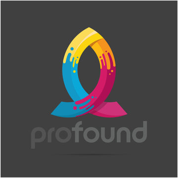 multicolored logo abstract form