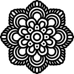 Mandala Art can be used for artwork decoration, coloring or tattoo design.