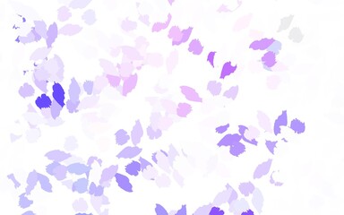Light Purple vector pattern with random forms.