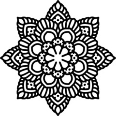 Mandala Art can be used for artwork decoration, coloring or tattoo design.