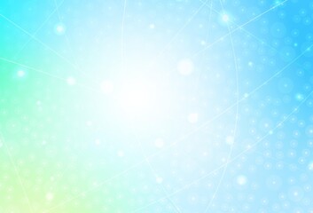 Light Blue, Green vector background with stright stripes.