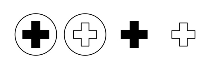 Plus Icon set. Add plus icon