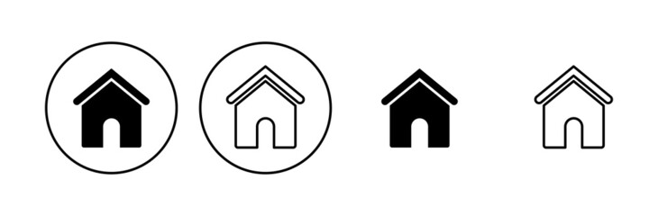House icon set. Home icon vector