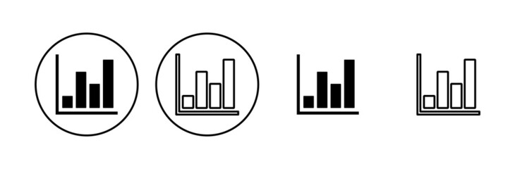 Growing graph Icon set. Chart icon. diagram icon