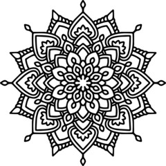 Mandala Art can be used for artwork decoration, coloring or tattoo design.