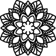 Mandala Art can be used for artwork decoration, coloring or tattoo design.