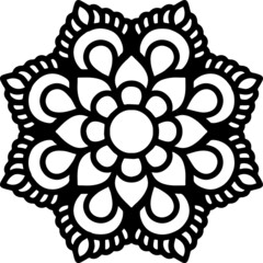 Mandala Art can be used for artwork decoration, coloring or tattoo design.