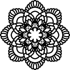 Mandala Art can be used for artwork decoration, coloring or tattoo design.