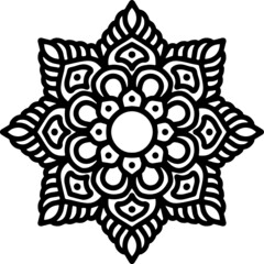 Mandala Art can be used for artwork decoration, coloring or tattoo design.
