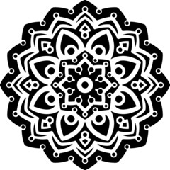 Mandala Art can be used for artwork decoration, coloring or tattoo design.
