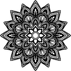 Mandala Art can be used for artwork decoration, coloring or tattoo design.