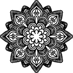 Mandala Art can be used for artwork decoration, coloring or tattoo design.