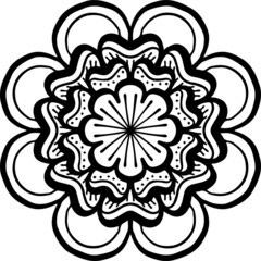 Mandala Art can be used for artwork decoration, coloring or tattoo design.