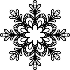 Mandala Art can be used for artwork decoration, coloring or tattoo design.