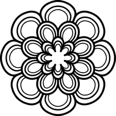 Mandala Art can be used for artwork decoration, coloring or tattoo design.