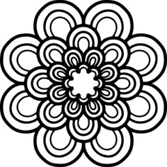 Mandala Art can be used for artwork decoration, coloring or tattoo design.