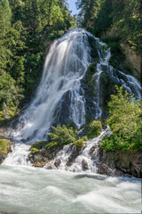 Fototapeta na wymiar Staniskabach Wasserfall (Schleierfall, Haslacherfall)