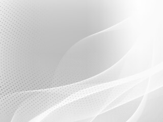 Abstract modern flowing shining grey wave pattern background