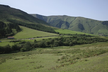 Green hills in Basque Country