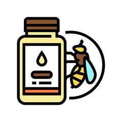 royal jelly beekeeping color icon vector. royal jelly beekeeping sign. isolated symbol illustration